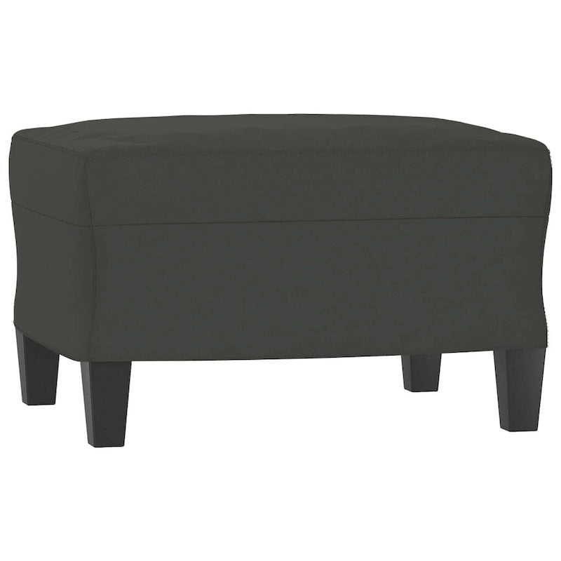 vidaXL Couch Modern Accent Upholstered Chair with Footstool Microfiber Fabric