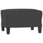 vidaXL Couch Modern Accent Upholstered Chair with Footstool Microfiber Fabric
