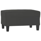 vidaXL Couch Modern Accent Upholstered Chair with Footstool Microfiber Fabric