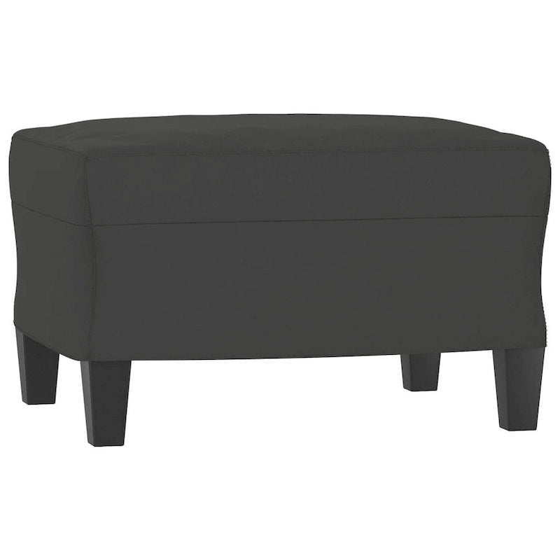 vidaXL Couch Modern Accent Upholstered Chair with Footstool Microfiber Fabric