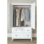 FarmHome Louvered Distressed Solid Pine Armoire