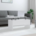 vidaXL Coffee Table Lift Top End Table Accent Side Sofa Table Engineered Wood - 40.2 x 19.9 x 18.3