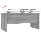 vidaXL Coffee Table Lift Top End Table Accent Side Sofa Table Engineered Wood - 40.2 x 19.9 x 18.3