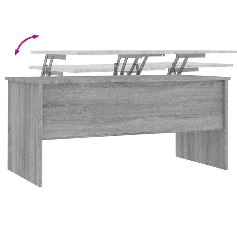 vidaXL Coffee Table Lift Top End Table Accent Side Sofa Table Engineered Wood - 40.2 x 19.9 x 18.3