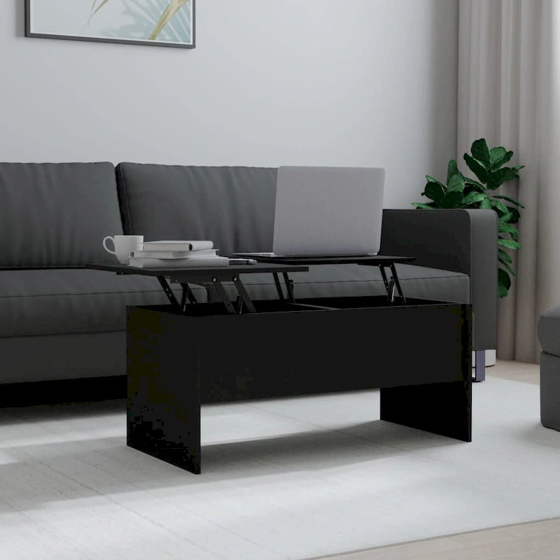 vidaXL Coffee Table Lift Top End Table Accent Side Sofa Table Engineered Wood - 40.2 x 19.9 x 18.3