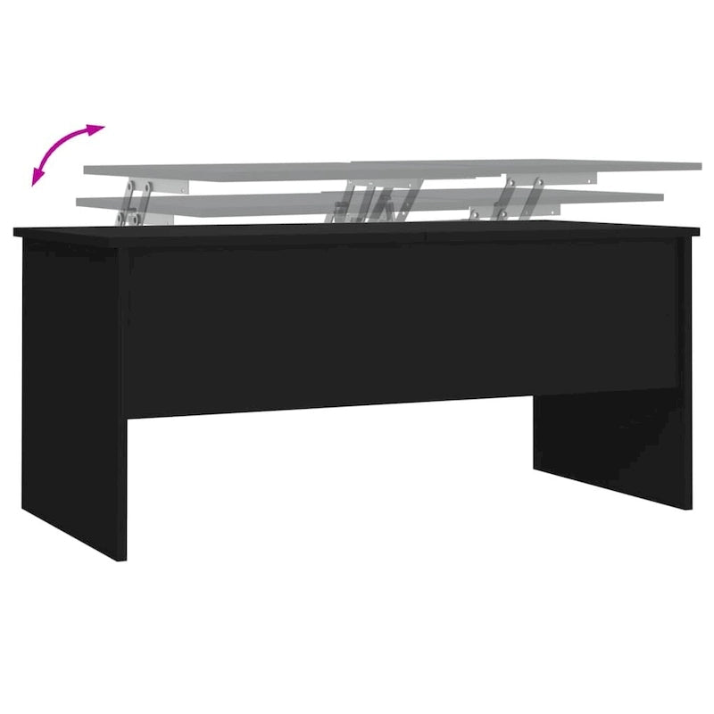 vidaXL Coffee Table Lift Top End Table Accent Side Sofa Table Engineered Wood - 40.2 x 19.9 x 18.3