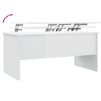 vidaXL Coffee Table Lift Top End Table Accent Side Sofa Table Engineered Wood - 40.2 x 19.9 x 18.3