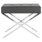 SAFAVIEH Marlys Modern Glam Black Ottoman