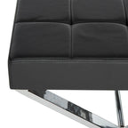 SAFAVIEH Marlys Modern Glam Black Ottoman