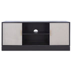 SAFAVIEH Burghilde 2 Door 1 Shelf Media Stand - 47 W x 16 D x 20 H - 47Wx16Dx20H