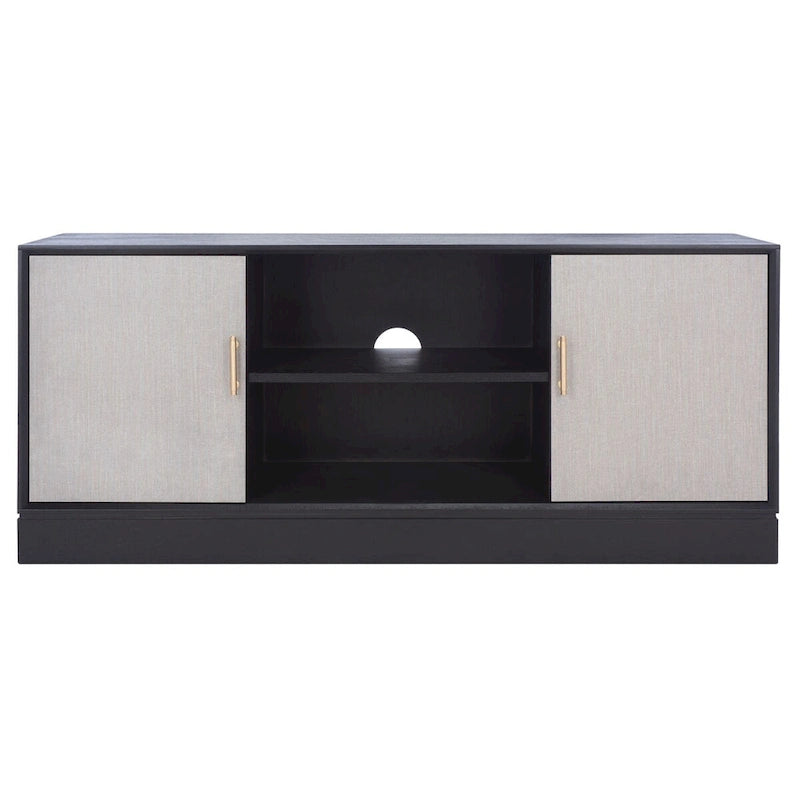 SAFAVIEH Burghilde 2 Door 1 Shelf Media Stand - 47 W x 16 D x 20 H - 47Wx16Dx20H