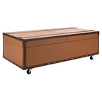 SAFAVIEH Terese Coffee Table Storage Trunk with Wine Rack - 47.2 W x 23.6 L x 15.4 H - 47Wx24Dx15H