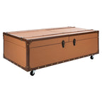 SAFAVIEH Terese Coffee Table Storage Trunk with Wine Rack - 47.2 W x 23.6 L x 15.4 H - 47Wx24Dx15H