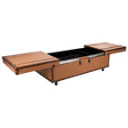 SAFAVIEH Terese Coffee Table Storage Trunk with Wine Rack - 47.2 W x 23.6 L x 15.4 H - 47Wx24Dx15H