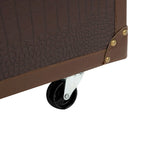 SAFAVIEH Terese Coffee Table Storage Trunk with Wine Rack - 47.2 W x 23.6 L x 15.4 H - 47Wx24Dx15H