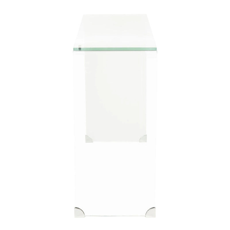 SAFAVIEH Modena Ombre Glass Console Table - Clear / Blue - 43.3 x 13.8 x 29.5 - 43Wx14Dx30H