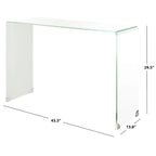 SAFAVIEH Modena Ombre Glass Console Table - Clear / Blue - 43.3 x 13.8 x 29.5 - 43Wx14Dx30H