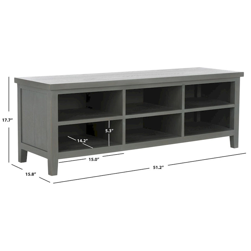 SAFAVIEH Steinunn White Bookshelf - 51.2 x 15.8 x 17.7 - 51Wx16Dx18H