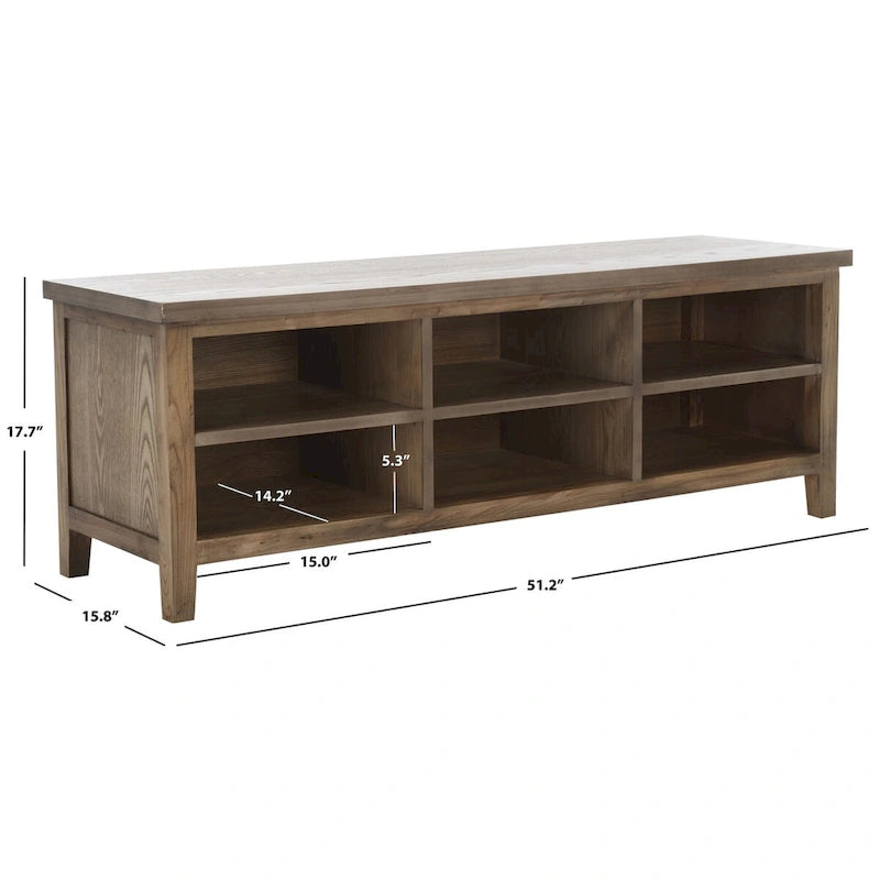 SAFAVIEH Steinunn White Bookshelf - 51.2 x 15.8 x 17.7 - 51Wx16Dx18H