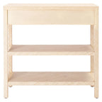 SAFAVIEH Iza Light Natural Raffia/ Gold Console Table - 31 W x 14 L x 30 H - 31Wx14Dx30H