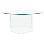 SAFAVIEH Annice Tempered Glass Coffee Table - 35 W x 35 D x 16 H - 35Wx35Dx16H
