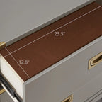 Kedric 6-Drawer Gold Accent Dresser by iNSPIRE Q Bold