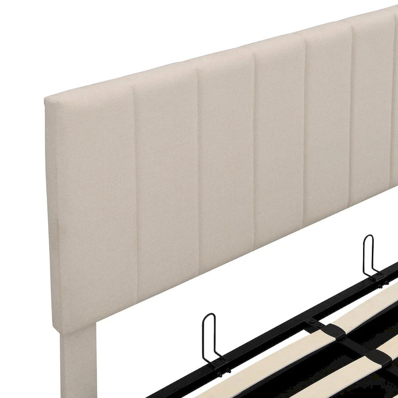Full/Queen Upholstered Platform Bed with Lift Up Storage