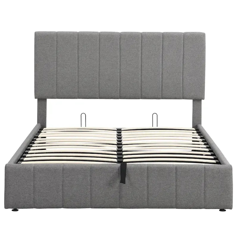Full/Queen Upholstered Platform Bed with Lift Up Storage
