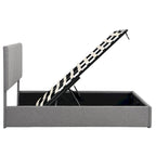 Full/Queen Upholstered Platform Bed with Lift Up Storage
