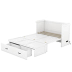 Letto a scomparsa con porta USB e un ampio cassetto