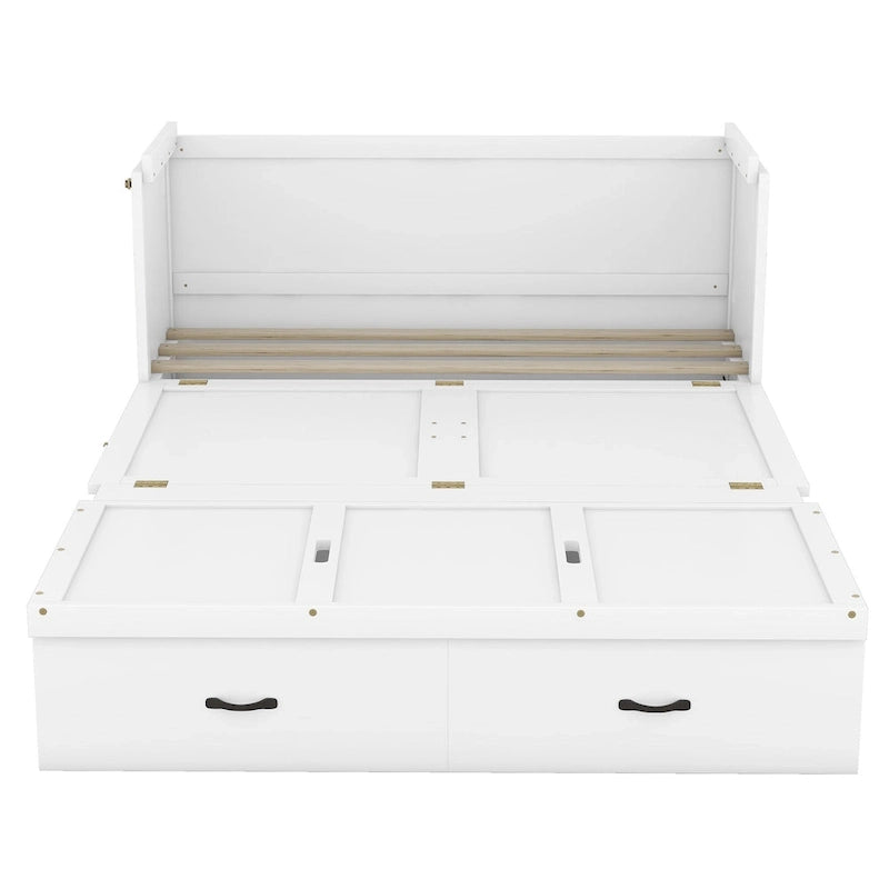 Letto a scomparsa con porta USB e un ampio cassetto