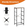 4-Drawers Dresser with Metal Frame and Wood Top
