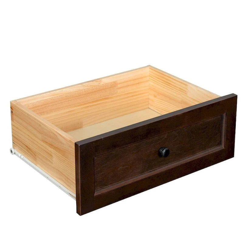 6 Drawer Dresser Bar Storge Cabinet Lockers with Retro Round Handle