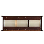 6 Drawer Dresser Bar Storge Cabinet Lockers with Retro Round Handle