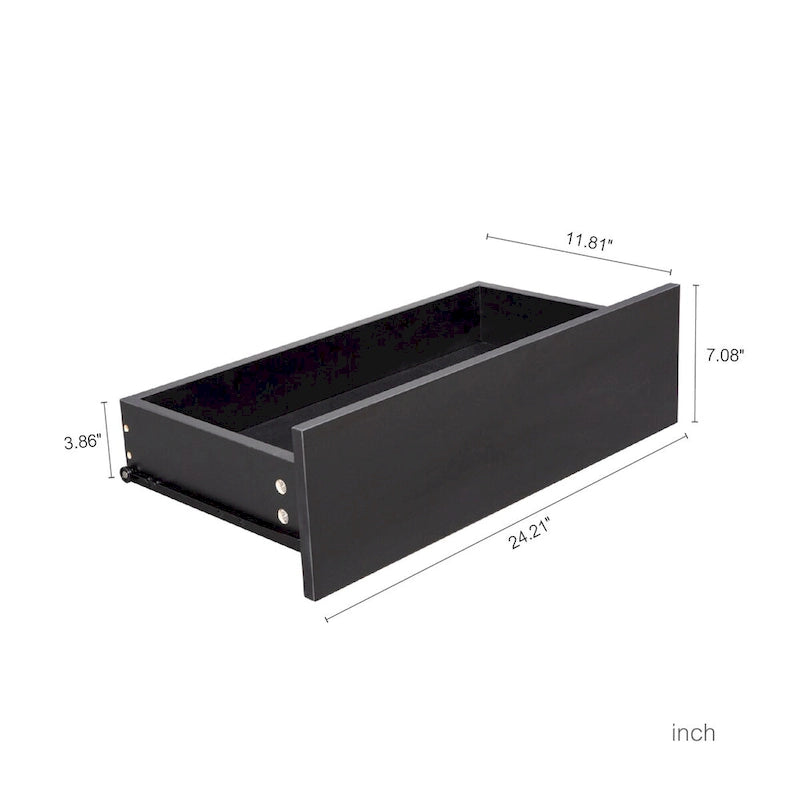 Cassettiera a 4 cassetti, mobile contenitore indipendente per camera da letto, soggiorno, ripostiglio, ufficio