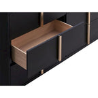 6 Drawers Wooden Dresser with Metal Hardware