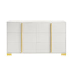 6 Drawers Wooden Dresser with Metal Hardware