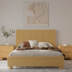 Letto moderno Modrest Winters in rovere naturale