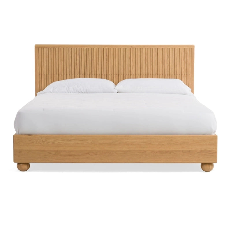 Letto moderno Modrest Winters in rovere naturale