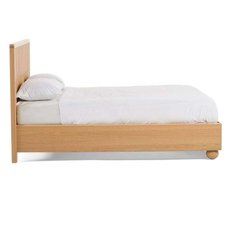 Letto moderno Modrest Winters in rovere naturale