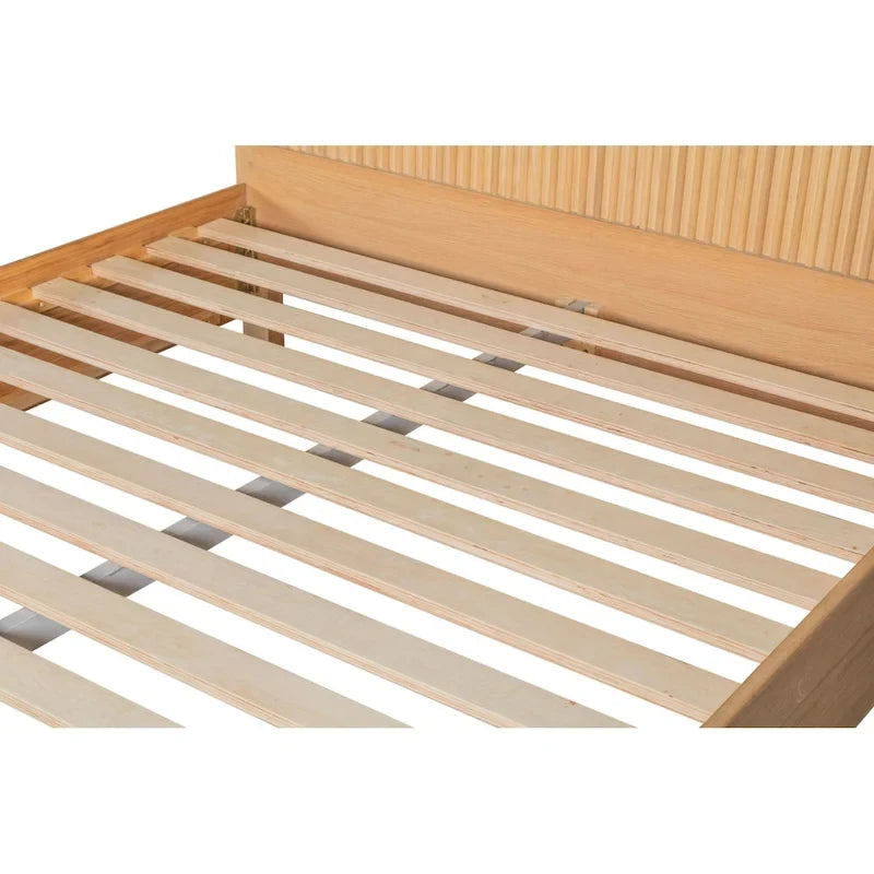 Letto moderno Modrest Winters in rovere naturale