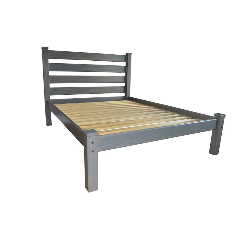 Homestead Unfinished Solid Pine Queen Platform Bed