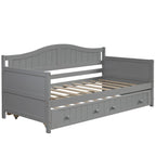 High-Quality Pine Twin Daybed with Trundle, Sofa Bed