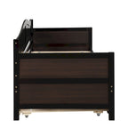 High-Quality Pine Twin Daybed with Trundle, Sofa Bed