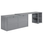Queen Size Murphy Bed with Rotable Desk