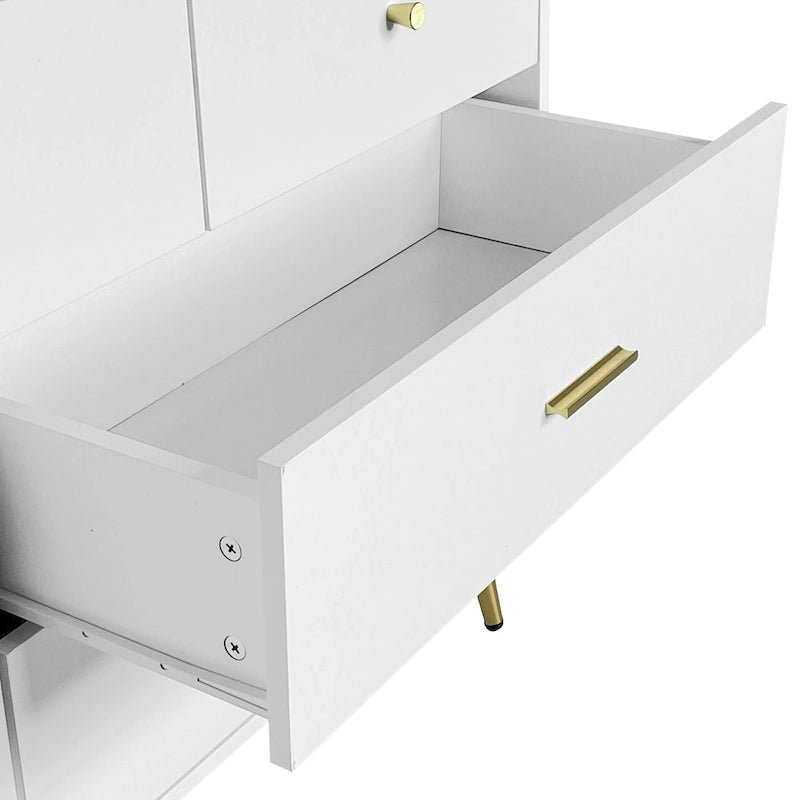 Seven Drawers Large Chest with Golden Handle