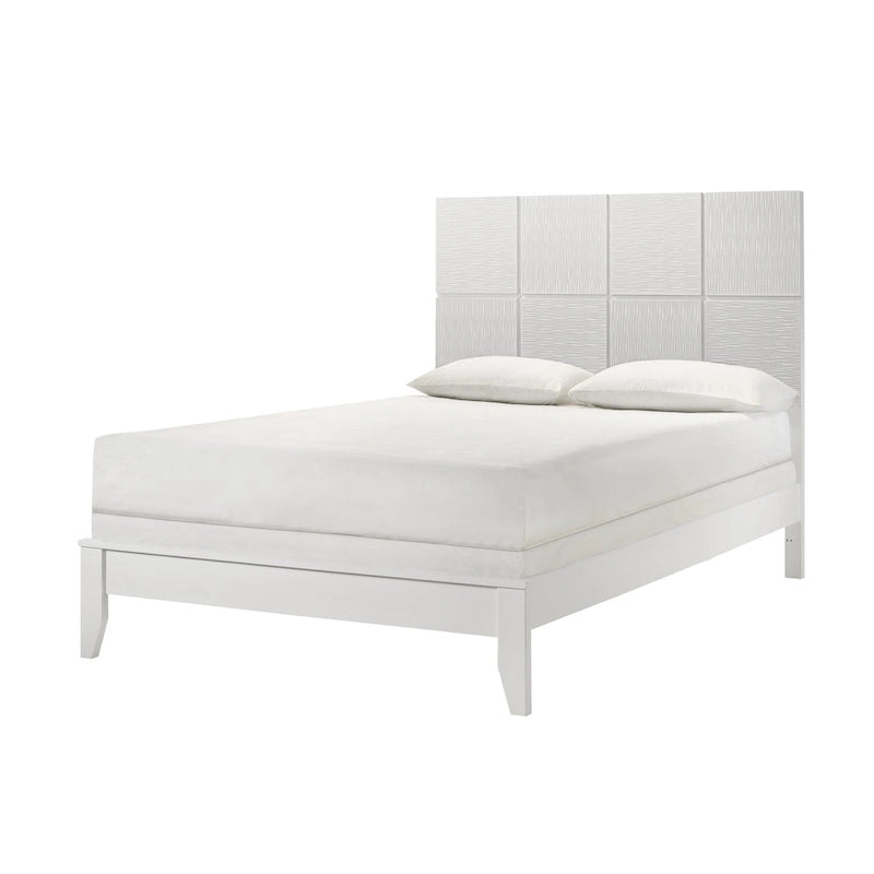 Camera da letto Sim 4 pezzi con pannelli bianchi
