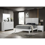 Camera da letto Sim 4 pezzi con pannelli bianchi