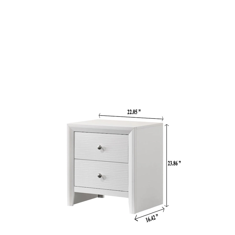 Camera da letto Sim 4 pezzi con pannelli bianchi