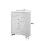 Camera da letto Sim 4 pezzi con pannelli bianchi